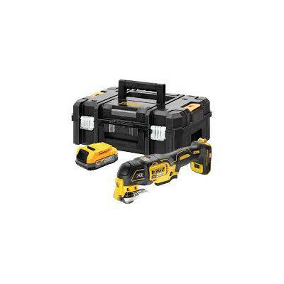 Zestaw multinarzędzi akumulatorowych Dewalt DCS356E1T, 18 V (akumulator 1,7 Ah + akcesoria + walizka)