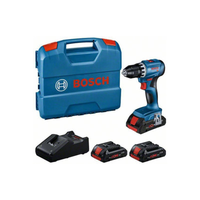 Zestaw wkrętarek akumulatorowych Bosch GSR 18V-45 + 3 x 4,0 Ah ProCORE, 0615A5002N