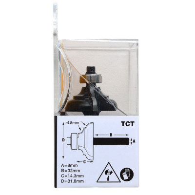 Bit, Router TCT, Ogee, R4.8x31.8mm