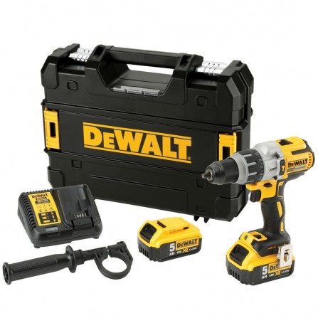 Zestaw akumulatorowych wkrętaków udarowych Dewalt DCD996P2, 18V, 2 x 5Ah, ładowarka + walizka