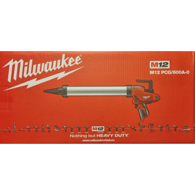Akumulatorowy pistolet do uszczelniania Milwaukee M12 PCG/600A-0, 12 V, 600 ml