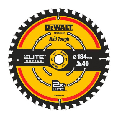 Tarcza tnąca DeWalt ELITE CSB (184x16mm 40T)