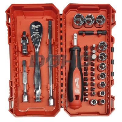 Zestaw grzechotek i bitów dynamometrycznych Milwaukee 493249838 (38 szt.)