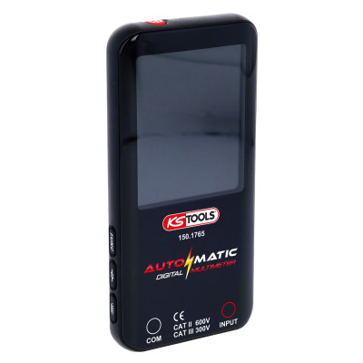 Automatyczny multimetr cyfrowy KS Tools z sondami pomiarowymi (150.1765)
