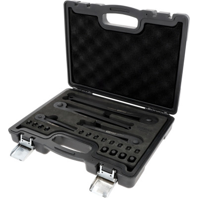 Zestaw kluczy nasadowych dwuotworowych KS Tools, 20 elementów (150.3205)