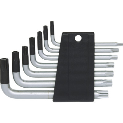 Zestaw kluczy kątowych Torx KS Tools z otworem, krótki, 7-częściowy TB10-TB40 (151.4150)