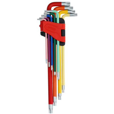 Zestaw kluczy kątowych Torx KS Tools, bardzo długi, 9-częściowy (151.4760)