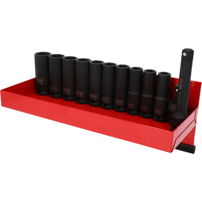 Zestaw nasadek udarowych KS Tools 1/2" sześciokątnych, długich, 13-częściowy (515.0612)