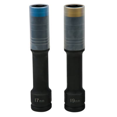 Zestaw nasadek udarowych SlimPOWER firmy KS Tools, bardzo długi, 2 sztuki, 1/2", 17+19 mm (515.0621)