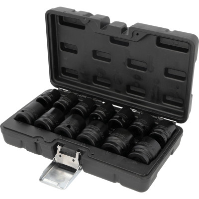 Zestaw nasadek udarowych KS Tools 1/2" 12-kątnych, krótkich, 13-częściowy (515.0900)