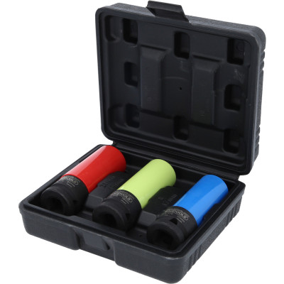 Zestaw nasadek KS Tools 1/2" do felg aluminiowych, wytrzymały, 3 sztuki (515.1070)