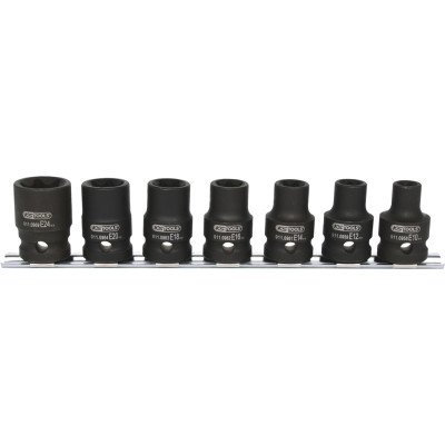 Zestaw nasadek Torx E-Power 1/2" firmy KS Tools, 7 elementów, E10-E24 (515.1106)