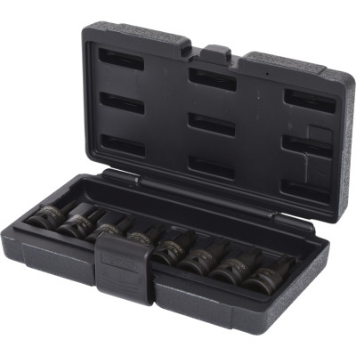 Zestaw nasadek Torx 1/2" Power Bit firmy KS Tools, 8 elementów, T30-T80, krótki (515.1107)