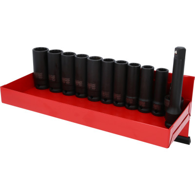 Zestaw nasadek udarowych KS Tools 1/2" 12-kątnych, długich, 13-częściowy (515.1140)