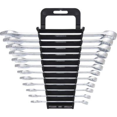 Zestaw kluczy płasko-oczkowych kątowych KS Tools, 12 elementów, 8-19 mm (517.0052)
