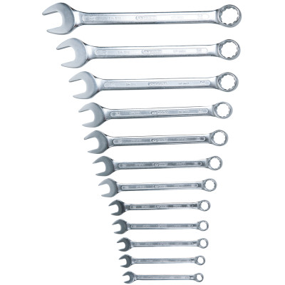 Zestaw kluczy płasko-oczkowych kątowych KS Tools, 12 elementów, 10-32 mm (517.0085)