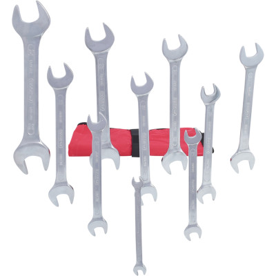 Zestaw kluczy płaskich dwustronnych KS Tools, 11 elementów, 6 x 7-30 x 32 mm (517.0123)