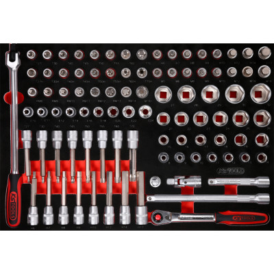 Zestaw kluczy nasadowych 1/2" firmy KS Tools w wkładce piankowej, 95 elementów (811.0095)