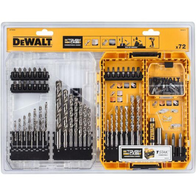 DeWalt zestaw wierteł i bitów DT70761-QZ, 72 elementy, ToughCase