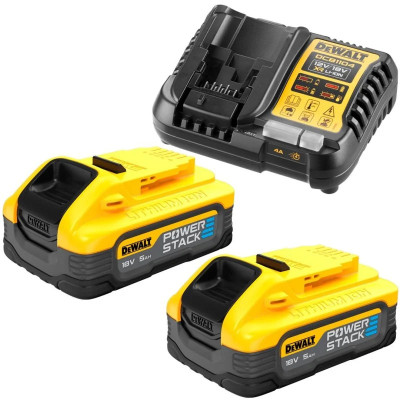 DeWalt zestaw akumulatorów DCB1104H2-QW 18 V, 2 x 5,0 Ah POWERSTACK