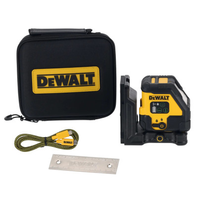 DeWalt laser krzyżowy DCLE14201GB-XJ zielony, USB-C, 45 m