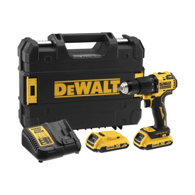 DeWalt akumulatorowa wiertarko-wkrętarka udarowa DCD709D2T-QW 18 V, 2 x 2,0 Ah, TSTAK