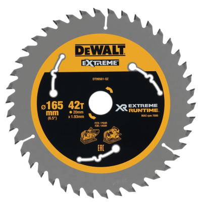 DeWalt tarcza do pilarki EXTREME DT99561-QZ 165 x 20 mm 42 zęby