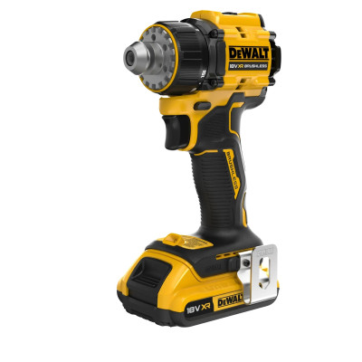 DeWalt wiertarko-wkrętarka akumulatorowa z 4 głowicami DCD803D2T 18 V 2x2,0 Ah