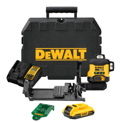 DeWalt laser wieloliniowy akumulatorowy DCLE34031D1 3x360° zielony 18 V