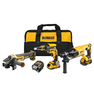 DeWalt zestaw narzędzi akumulatorowych DCK308DM 18 V DCF620 DCH133 DCG405