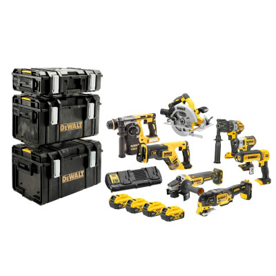 DeWalt zestaw narzędzi akumulatorowych DCK853P4 18 V 8 įrankiai
