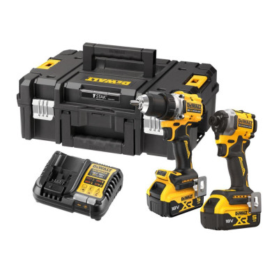 DeWalt zestaw narzędzi akumulatorowych DCK2051P2T-QW 18 V, DCD800 + DCF850, 2 x 5.0 Ah