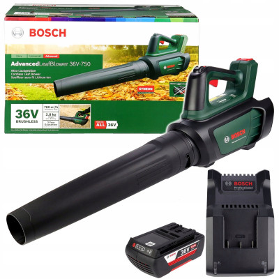 Bosch AdvancedLeafBlower 36V-750 akumulatorowa dmuchawa do liści z akumulatorem 2,0 Ah