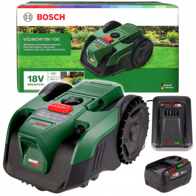 Bosch VISIMOW18V-100 robot koszący z akumulatorem i zapasowymi ostrzami