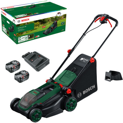 Bosch ROTAK18V2-38 akumulatorowa kosiarka 38 cm z 2 akumulatorami