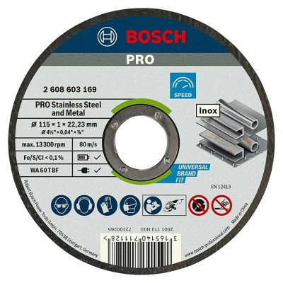 Bosch PRO Metal tarcza szlifierska 115×6×22,23 mm
