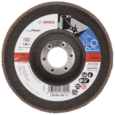 Bosch X431 tarcza listkowa 125 mm G120