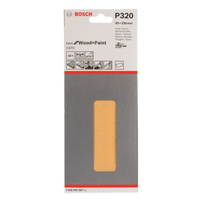 Bosch C420 SfWP arkusze ścierne 230×280 mm G240