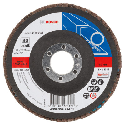 Bosch X551 Expert for Metal ściernica listkowa 115 mm, K40, angled