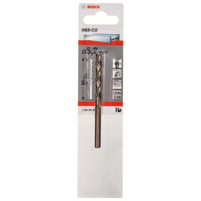 Bosch wiertło do metalu HSS-Co DIN 338 5,2 mm
