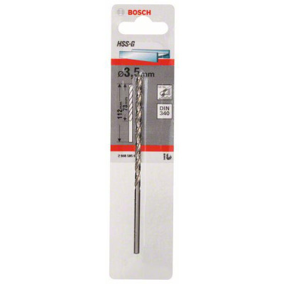 Bosch wiertło do metalu HSS-G DIN 340 2608595678 3,5 x 73 x 112 mm
