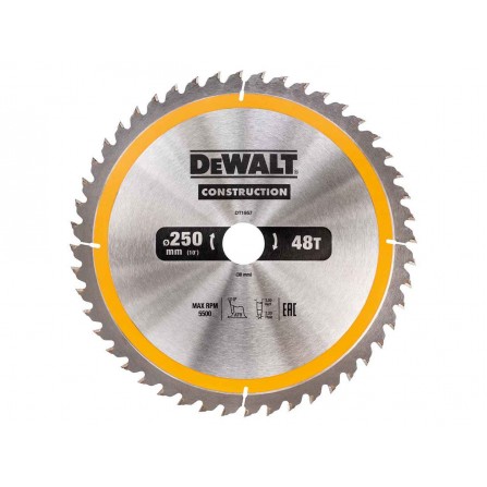 Piła tarczowa Dewalt DT1957QZ, 250x30 mm, 48T