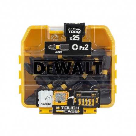 Zestaw bitów skręcających Dewalt DT70556T-QZ ekstremalnie udarowe skrętne, PZ2 x 25 mm, 25 szt.